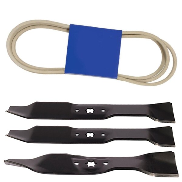 Aic Replacement Parts Blade Belt Kit Fits Cub Cadet 46 Deck LT1045 LT1046 942-04124 942-04125 754-04153-BLADES - main